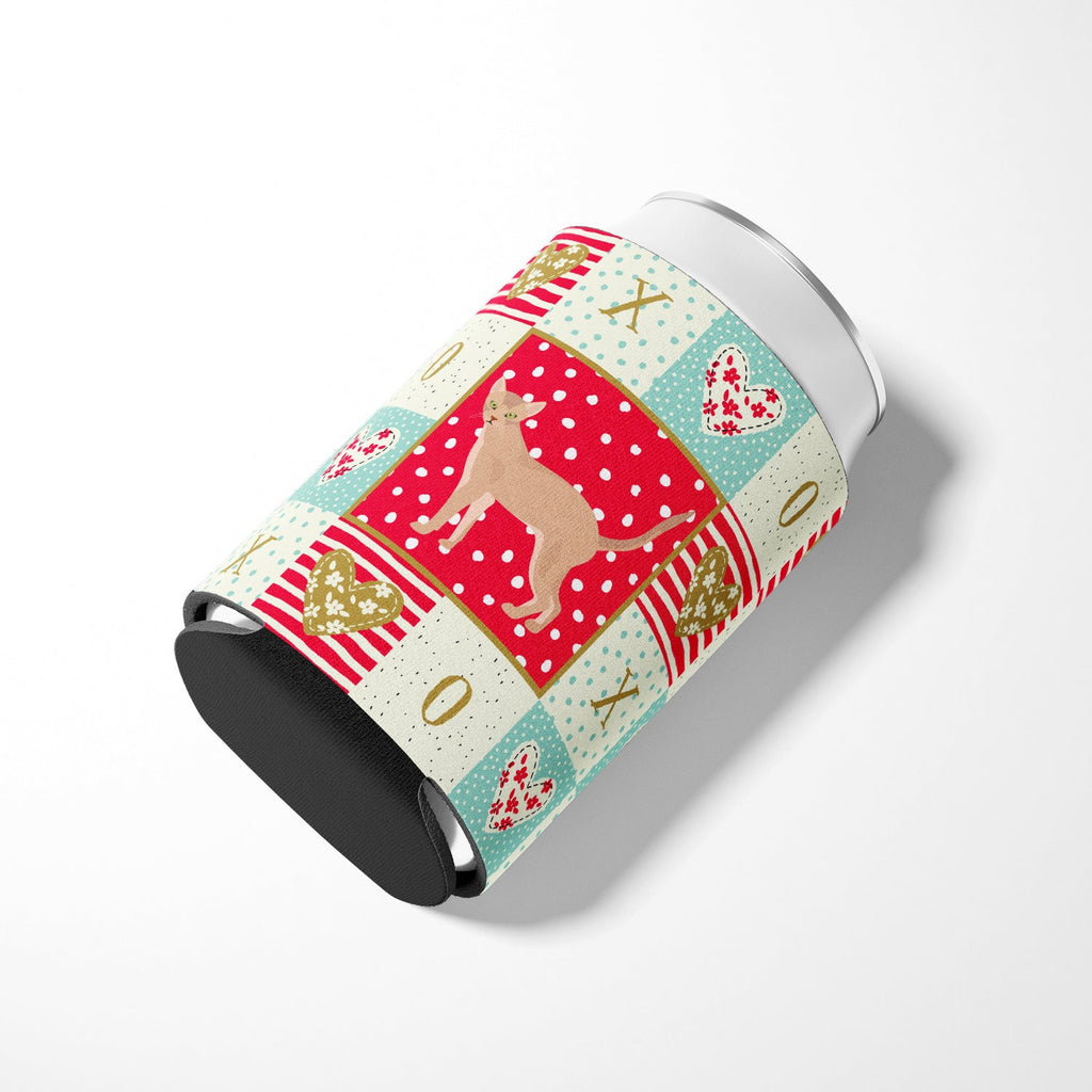 Fawn Abyssinian Cat Love Can or Bottle Hugger Cooler Sleeve for Standard 12 oz Cans, Insulated Foam Beer & Soda Can Hugger Reusable