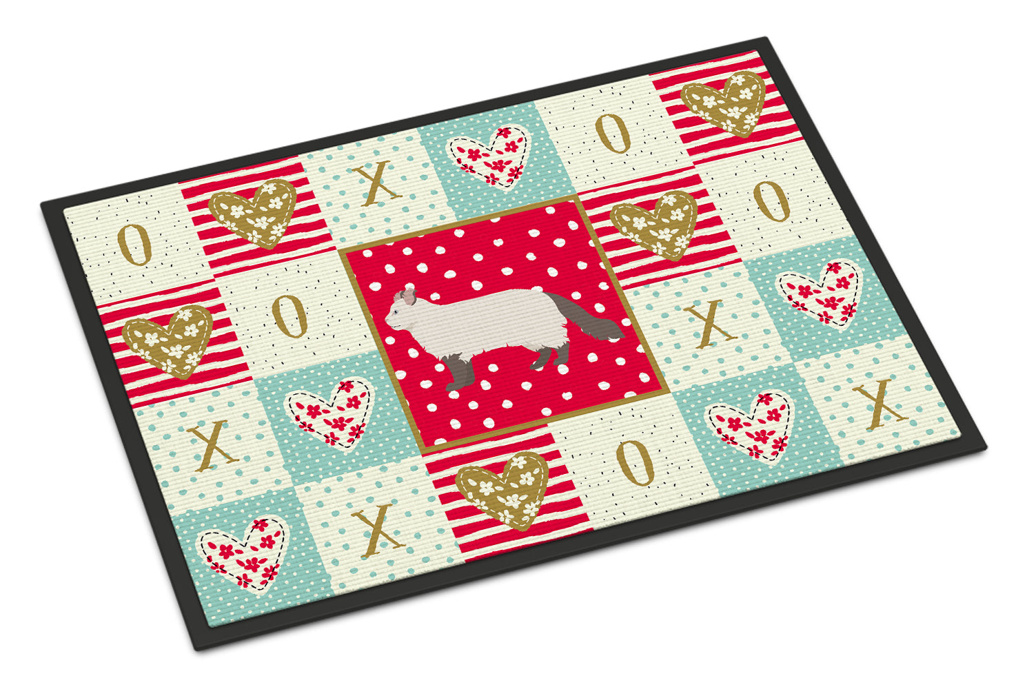 American Curl #2 Cat Love Doormat Indoor Outdoor 24H X 36W Front Door Mat Rugs for Entryway, Non Slip Washable Low Pile,