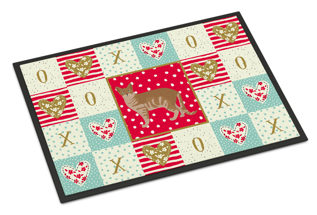 Australian Mist #1 Cat Love Doormat Indoor Outdoor 24H X 36W Front Door Mat Rugs for Entryway, Non Slip Washable Low Pile,