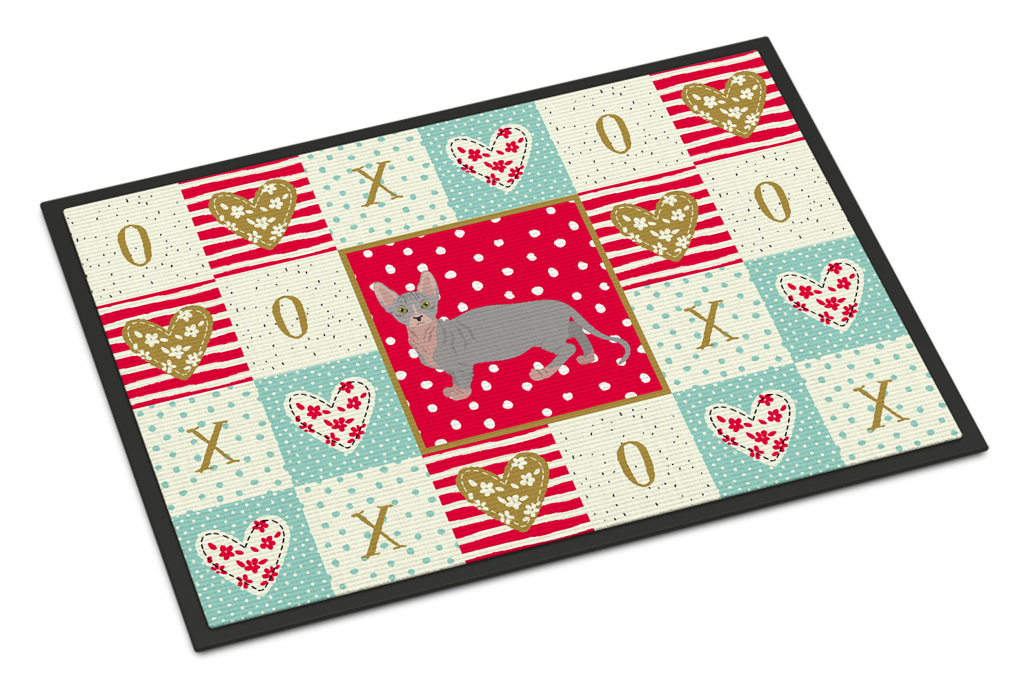 Bambino #1 Cat Love Doormat Indoor Outdoor 24H X 36W Front Door Mat Rugs for Entryway, Non Slip Washable Low Pile,