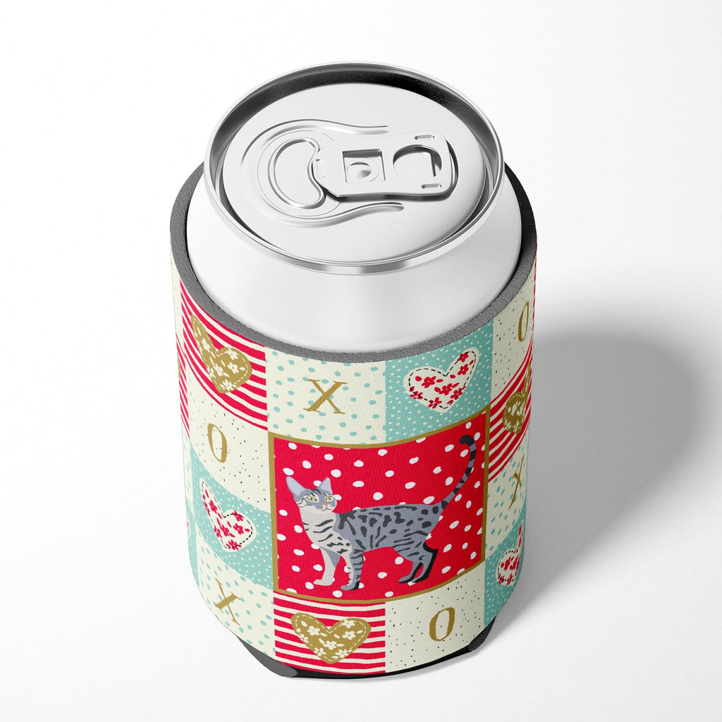 California Spangled #1 Cat Love Can or Bottle Hugger Cooler Sleeve for Standard 12 oz Cans, Insulated Foam Beer & Soda Can Hugger Reusable