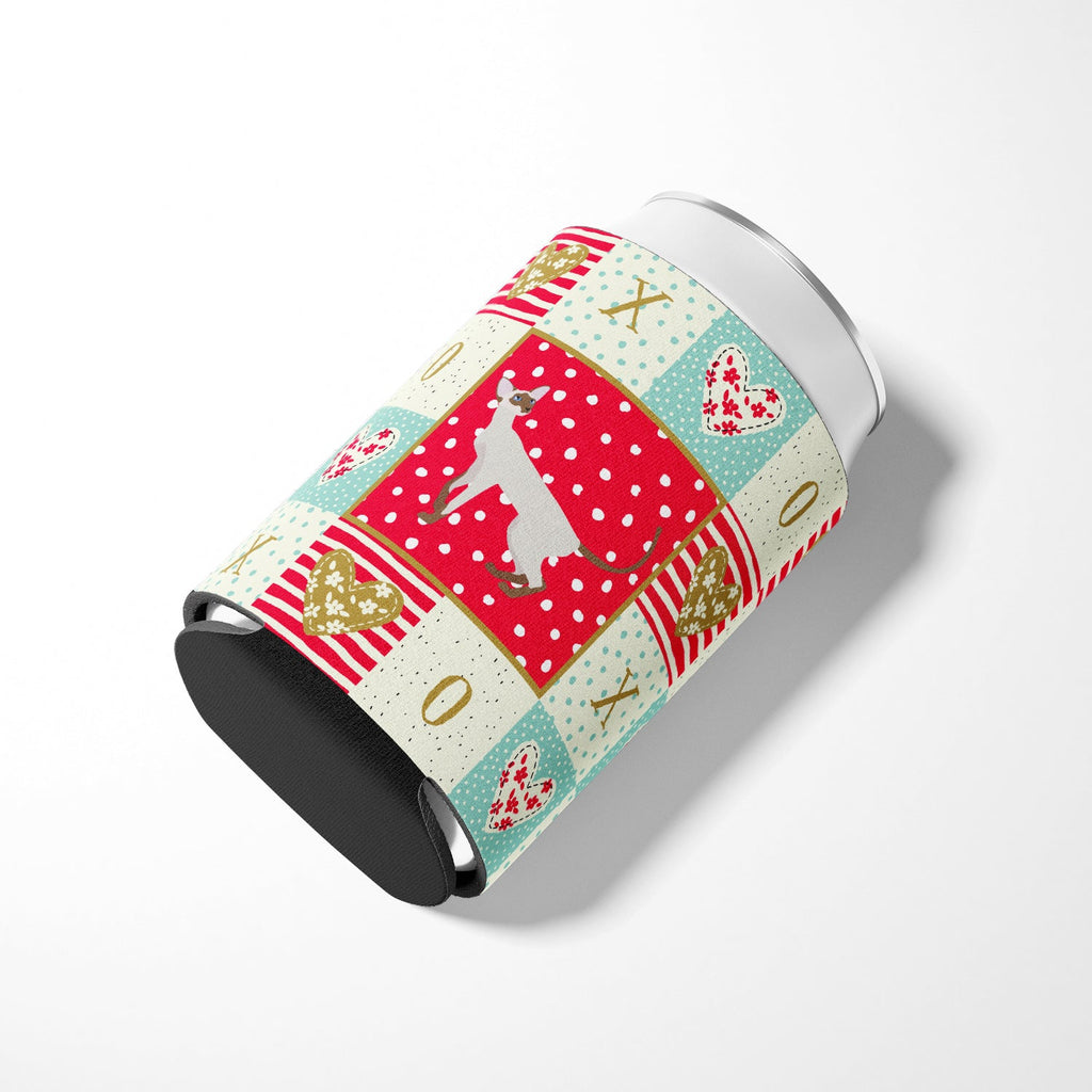 Colorpoint Shorthair Cat Love Can or Bottle Hugger Cooler Sleeve for Standard 12 oz Cans, Insulated Foam Beer & Soda Can Hugger Reusable