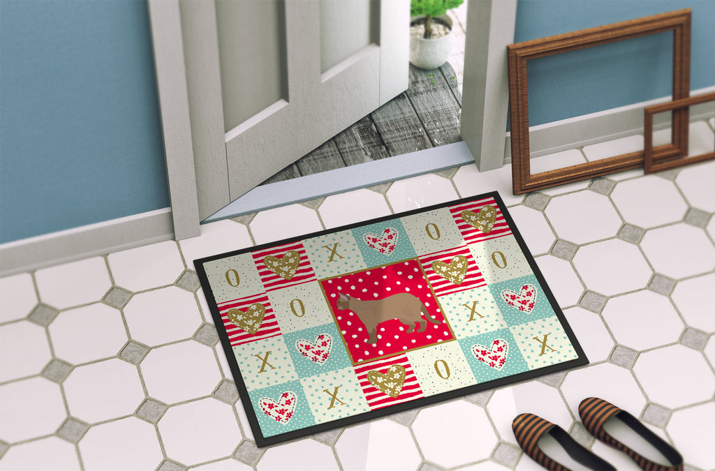 European Burmese #2 Cat Love Doormat Indoor Outdoor 18H X 27W Front Door Mat Rugs for Entryway, Non Slip Washable