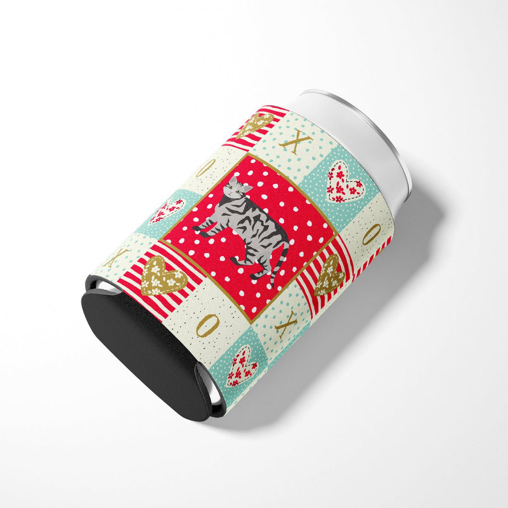 European Shorthair #2 Cat Love Can or Bottle Hugger Cooler Sleeve for Standard 12 oz Cans, Insulated Foam Beer & Soda Can Hugger Reusable