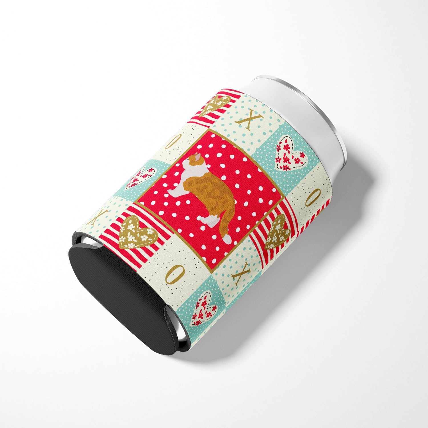Exotic Shorthair #1 Cat Love Can or Bottle Hugger Cooler Sleeve for Standard 12 oz Cans, Insulated Foam Beer & Soda Can Hugger Reusable