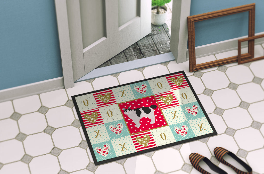 Kurilian Bobtail #2 Cat Love Doormat Indoor Outdoor 18H X 27W Front Door Mat Rugs for Entryway, Non Slip Washable