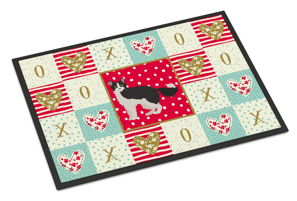 La Perm #1 Cat Love Doormat Indoor Outdoor 18H X 27W Front Door Mat Rugs for Entryway, Non Slip Washable
