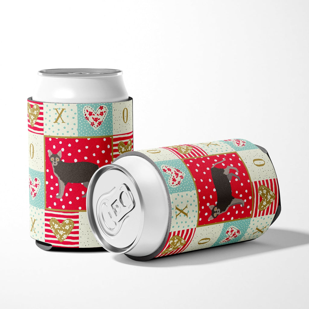 Lykoi #1 Cat Love Can or Bottle Hugger Cooler Sleeve for Standard 12 oz Cans, Insulated Foam Beer & Soda Can Hugger Reusable