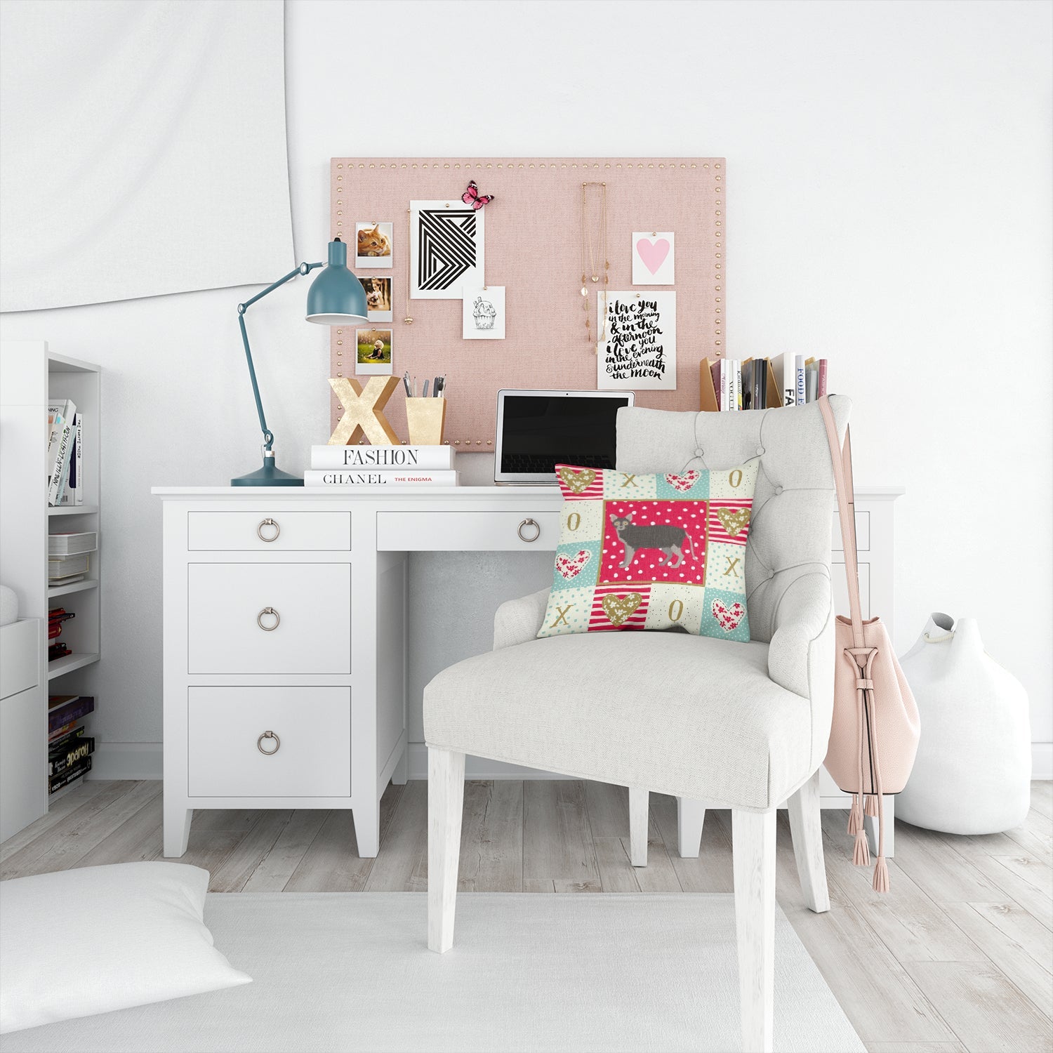 Lykoi #1 Cat Love Decorative Throw Pillow 14x14 Indoor Outdoor Accent Cushion, Fabric Cover with Insert for Sofa, Bed, Porch & Living Room