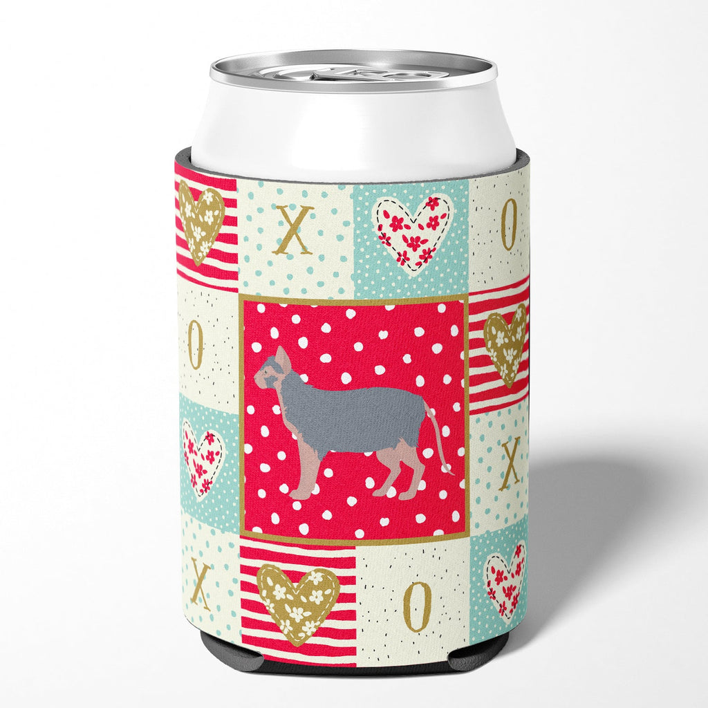 Lykoi #3 Cat Love Can or Bottle Hugger Cooler Sleeve for Standard 12 oz Cans, Insulated Foam Beer & Soda Can Hugger Reusable