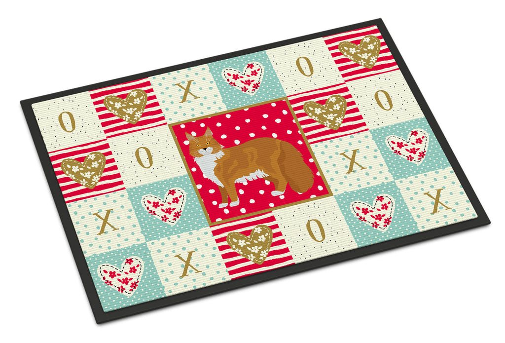 Maine Coon #1 Cat Love Doormat Indoor Outdoor 24H X 36W Front Door Mat Rugs for Entryway, Non Slip Washable Low Pile,
