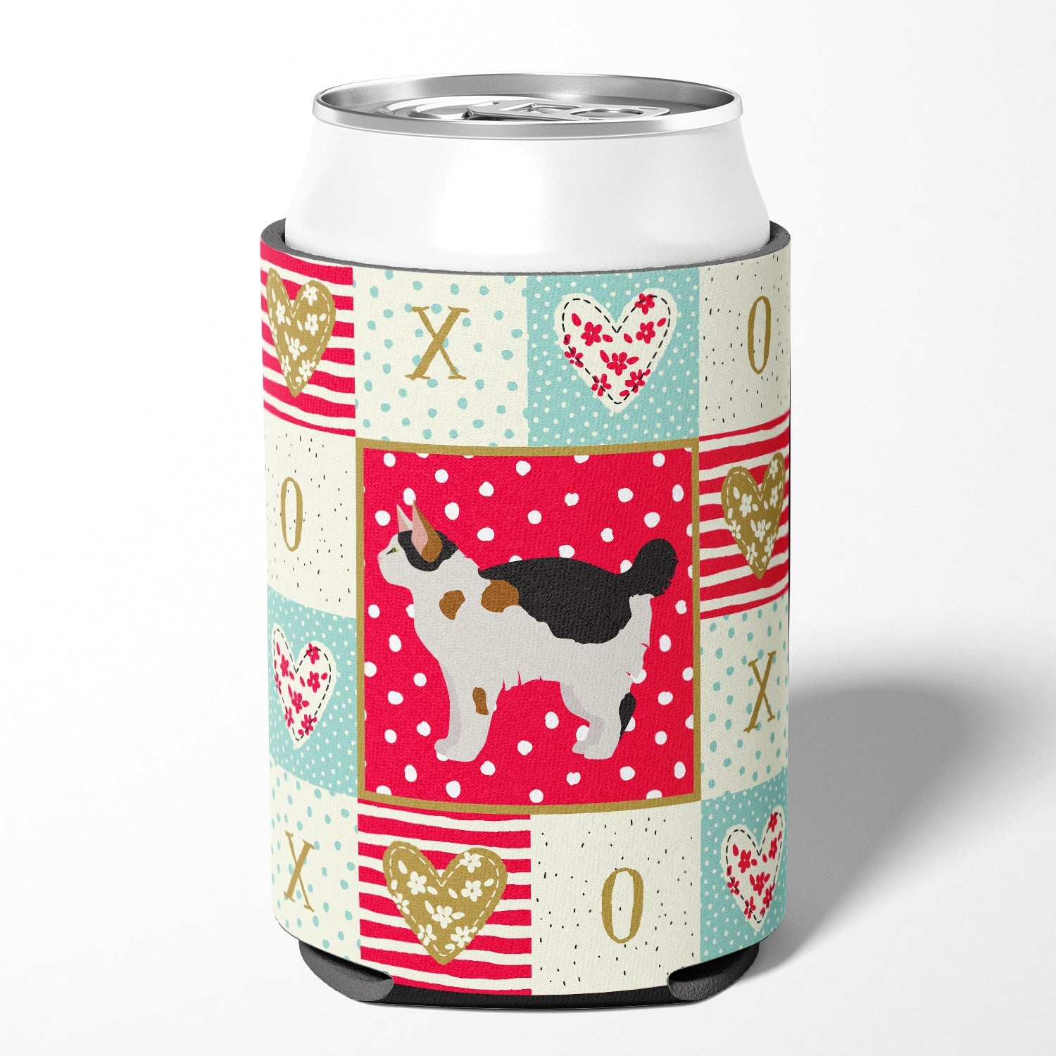 Manx #3 Cat Love Can or Bottle Hugger Cooler Sleeve for Standard 12 oz Cans, Insulated Foam Beer & Soda Can Hugger Reusable