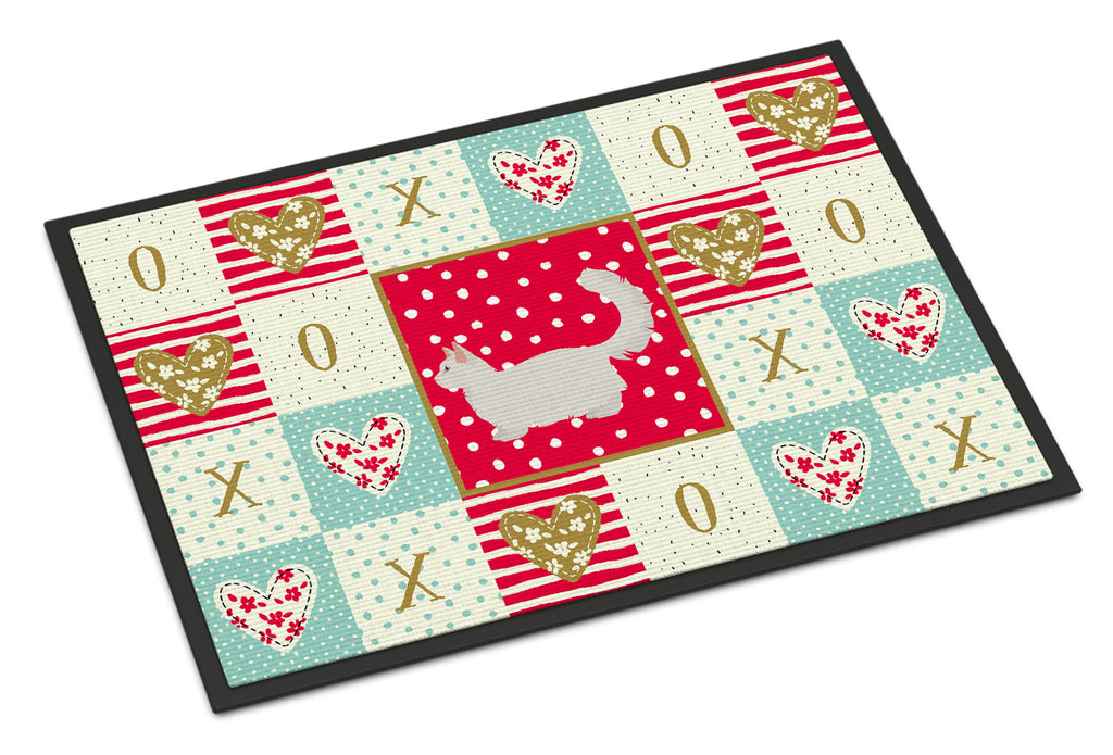 Munchkin #2 Cat Love Doormat Indoor Outdoor 24H X 36W Front Door Mat Rugs for Entryway, Non Slip Washable Low Pile,