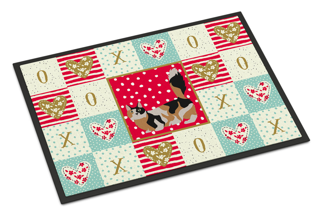 Munchkin #3 Cat Love Doormat Indoor Outdoor 18H X 27W Front Door Mat Rugs for Entryway, Non Slip Washable
