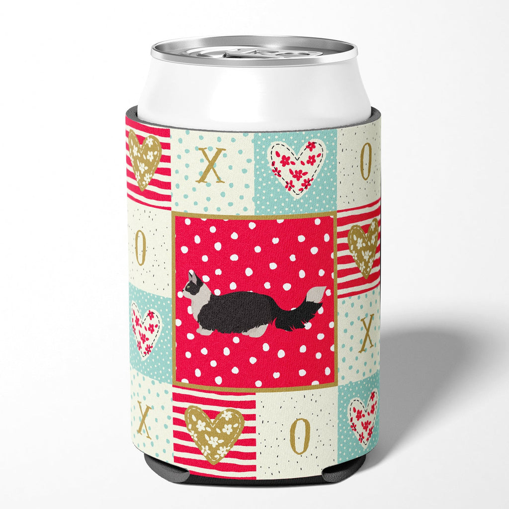 Napoleon #2 Cat Love Can or Bottle Hugger Cooler Sleeve for Standard 12 oz Cans, Insulated Foam Beer & Soda Can Hugger Reusable