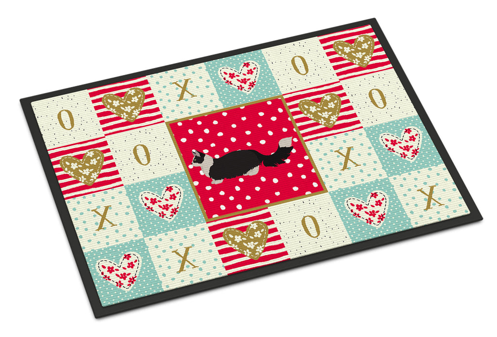 Napoleon #2 Cat Love Doormat Indoor Outdoor 18H X 27W Front Door Mat Rugs for Entryway, Non Slip Washable