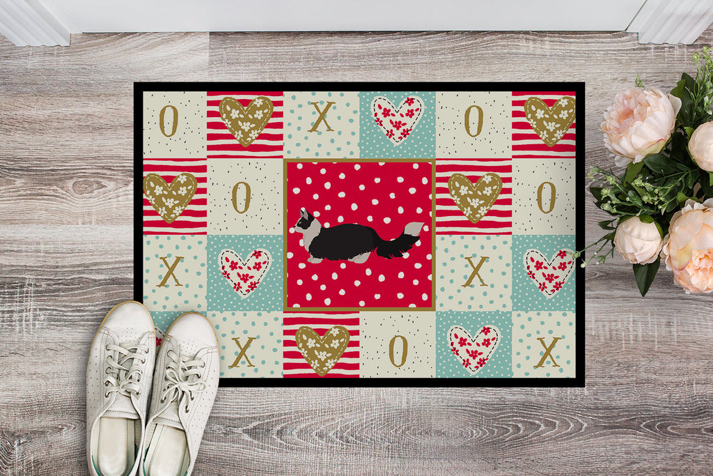 Napoleon #2 Cat Love Doormat Indoor Outdoor 18H X 27W Front Door Mat Rugs for Entryway, Non Slip Washable