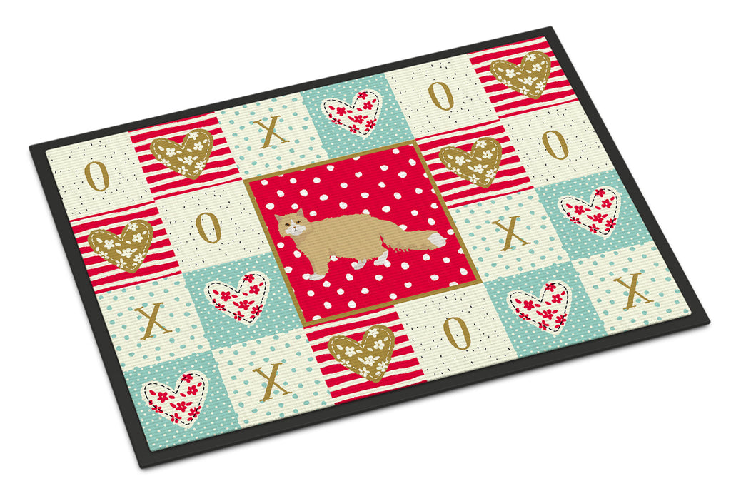 Oregon Rex Cat Love Doormat Indoor Outdoor 18H X 27W Front Door Mat Rugs for Entryway, Non Slip Washable