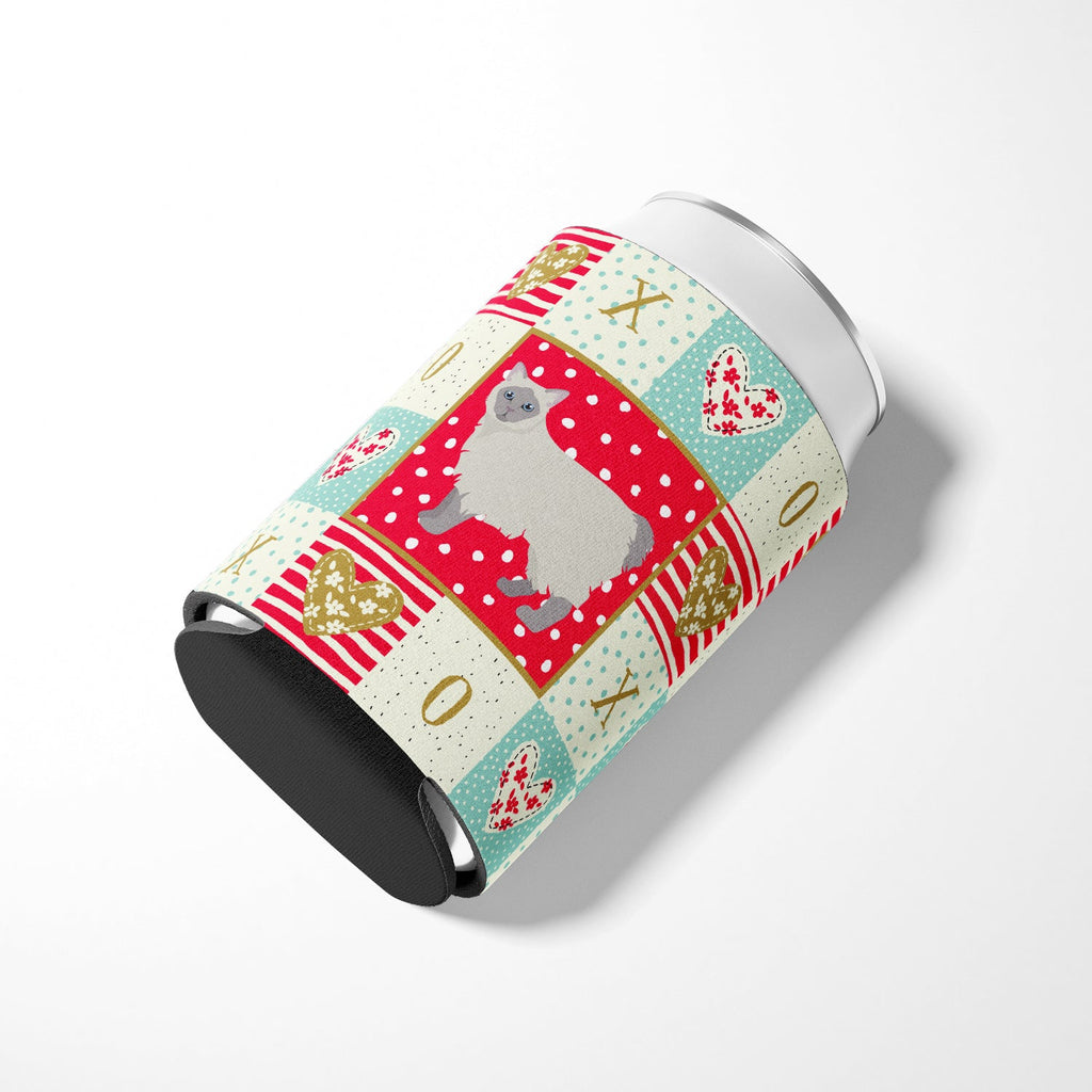 Owyhee Bob #1 Cat Love Can or Bottle Hugger Cooler Sleeve for Standard 12 oz Cans, Insulated Foam Beer & Soda Can Hugger Reusable