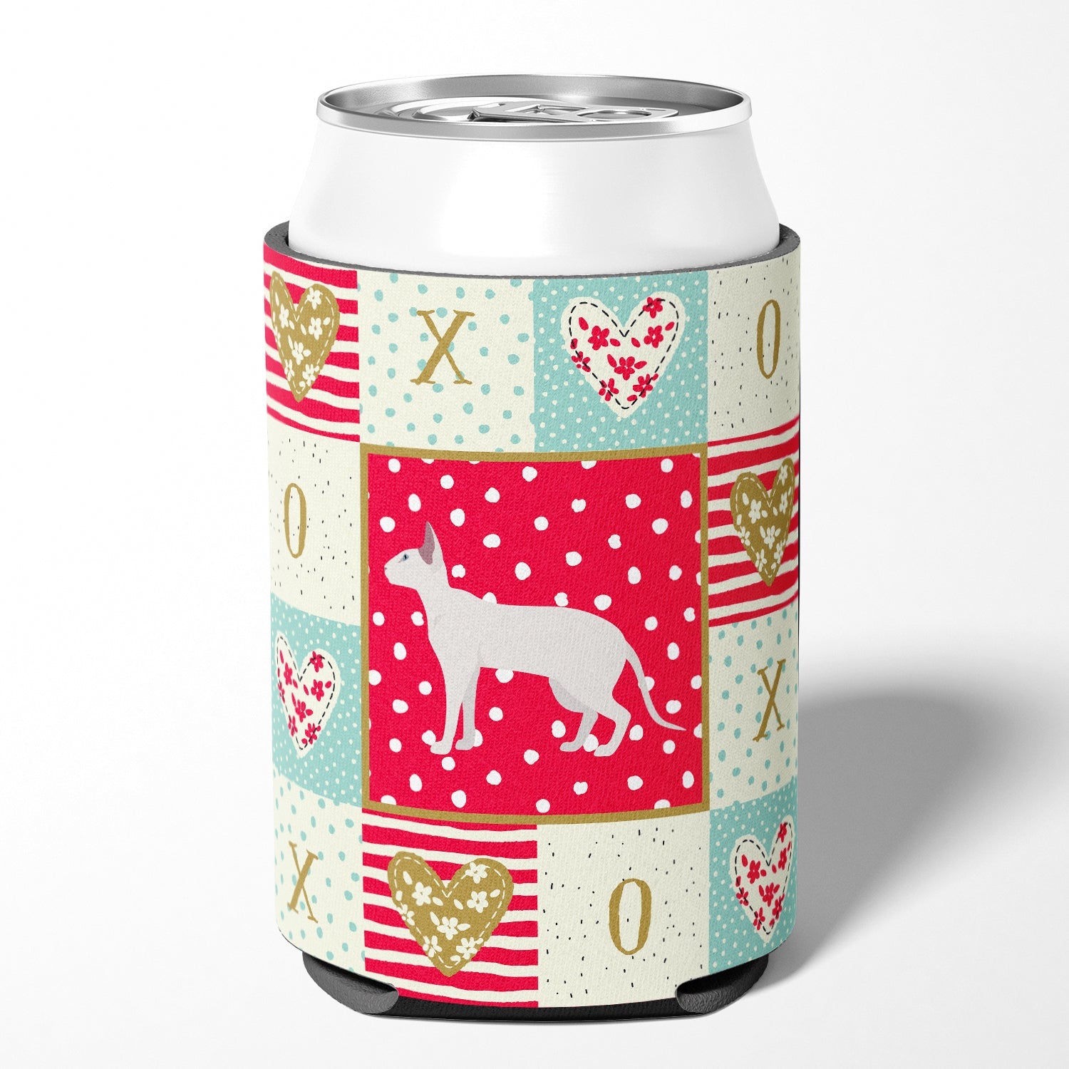 Peterbald #1 Cat Love Can or Bottle Hugger Cooler Sleeve for Standard 12 oz Cans, Insulated Foam Beer & Soda Can Hugger Reusable