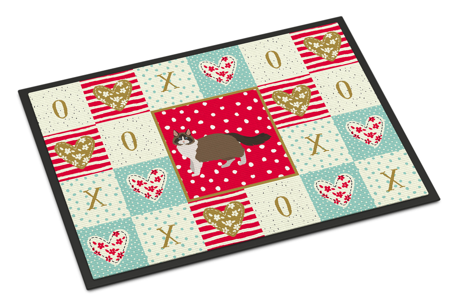 Ragdoll #1 Cat Love Doormat Indoor Outdoor 18H X 27W Front Door Mat Rugs for Entryway, Non Slip Washable