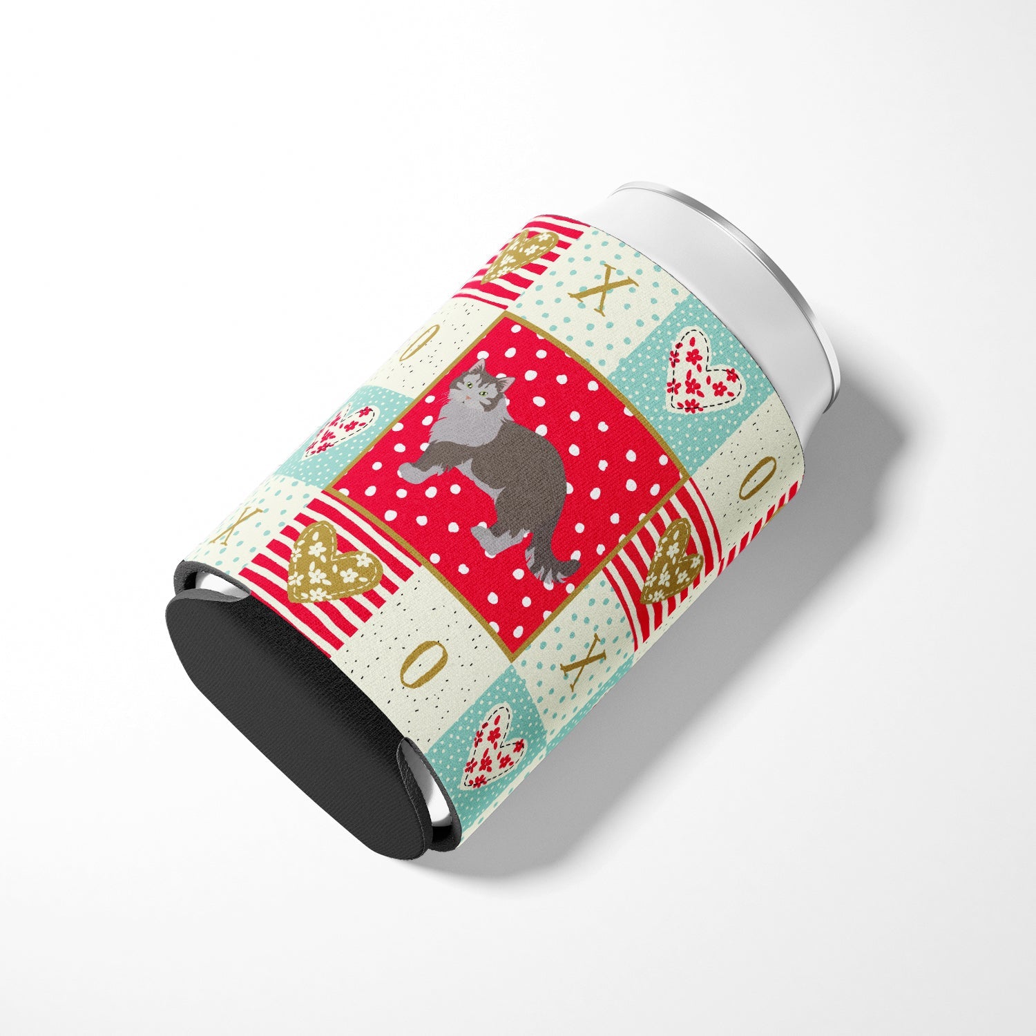 Siberian Forest #1 Cat Love Can or Bottle Hugger Cooler Sleeve for Standard 12 oz Cans, Insulated Foam Beer & Soda Can Hugger Reusable