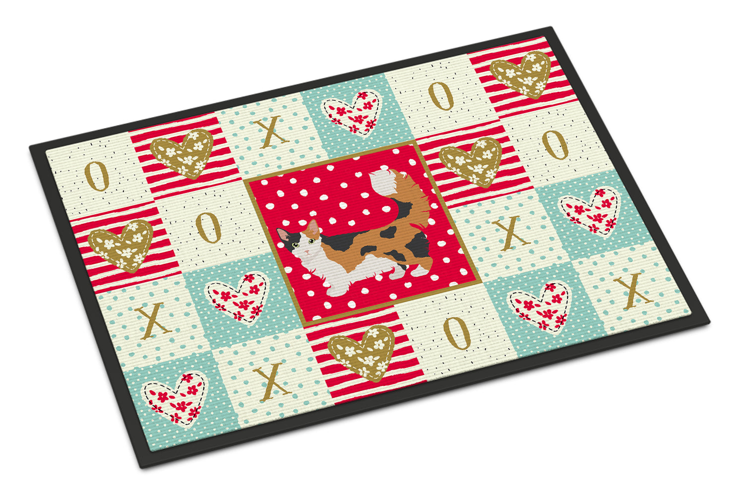 Skookum Cat Love Doormat Indoor Outdoor 18H X 27W Front Door Mat Rugs for Entryway, Non Slip Washable