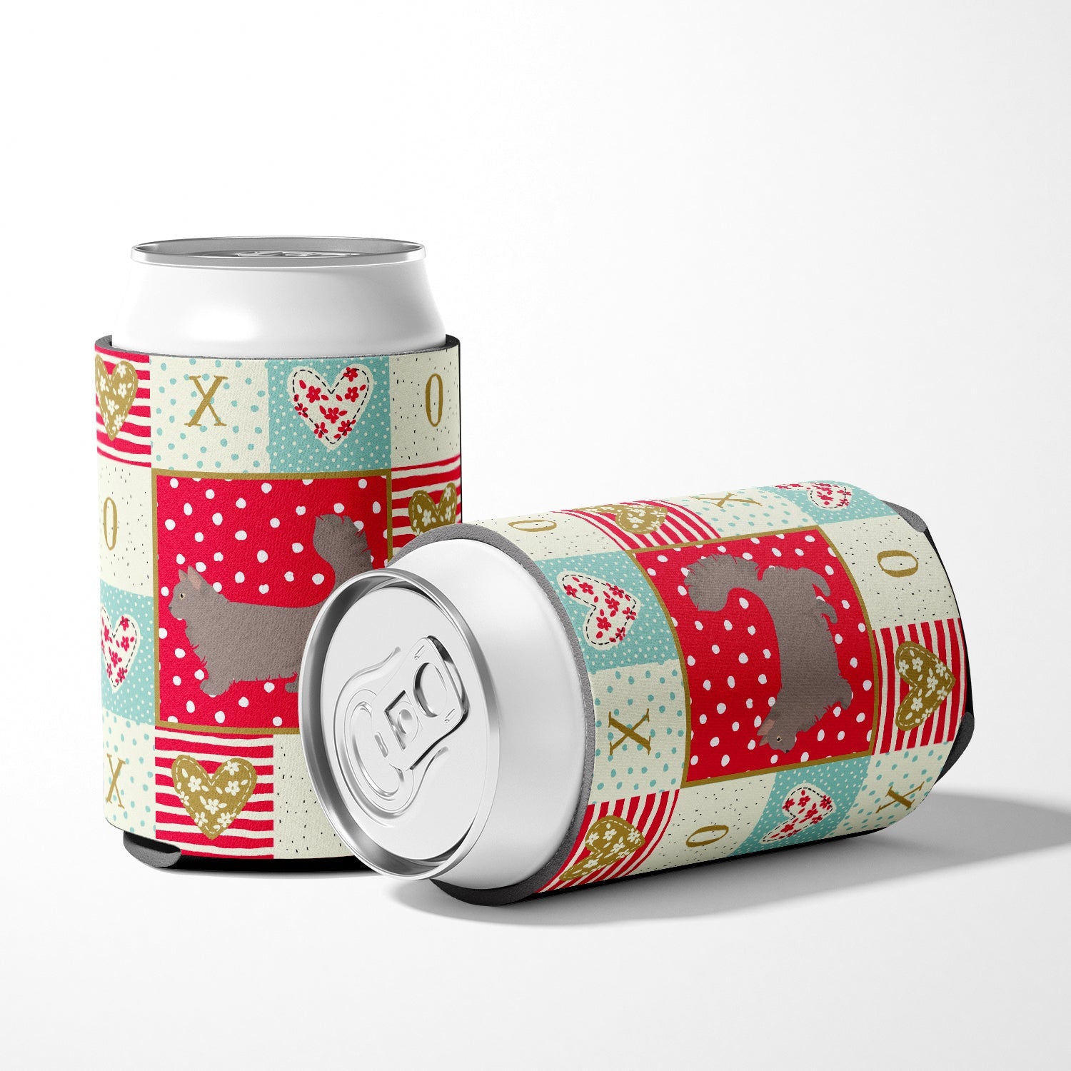 Skookum #2 Cat Love Can or Bottle Hugger Cooler Sleeve for Standard 12 oz Cans, Insulated Foam Beer & Soda Can Hugger Reusable