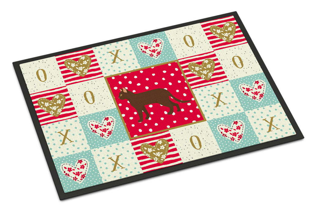 Suphalak Cat Love Doormat Indoor Outdoor 24H X 36W Front Door Mat Rugs for Entryway, Non Slip Washable Low Pile,