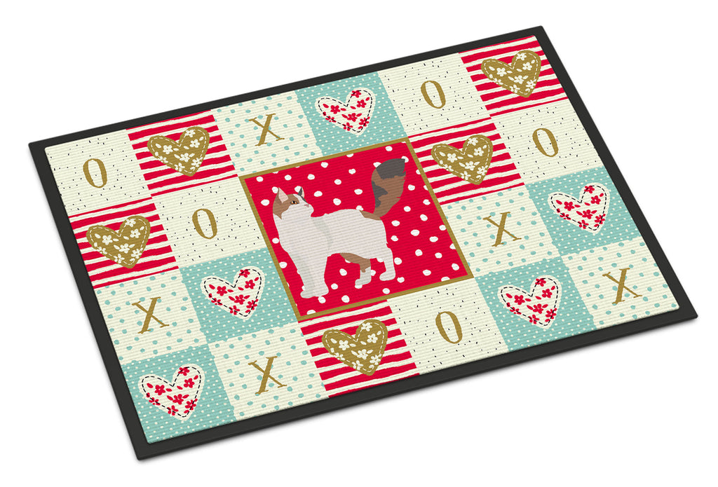 Turkish Van Cat Love Doormat Indoor Outdoor 18H X 27W Front Door Mat Rugs for Entryway, Non Slip Washable