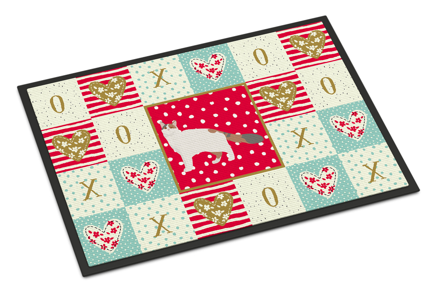 Turkish Van #2 Cat Love Doormat Indoor Outdoor 24H X 36W Front Door Mat Rugs for Entryway, Non Slip Washable Low Pile,