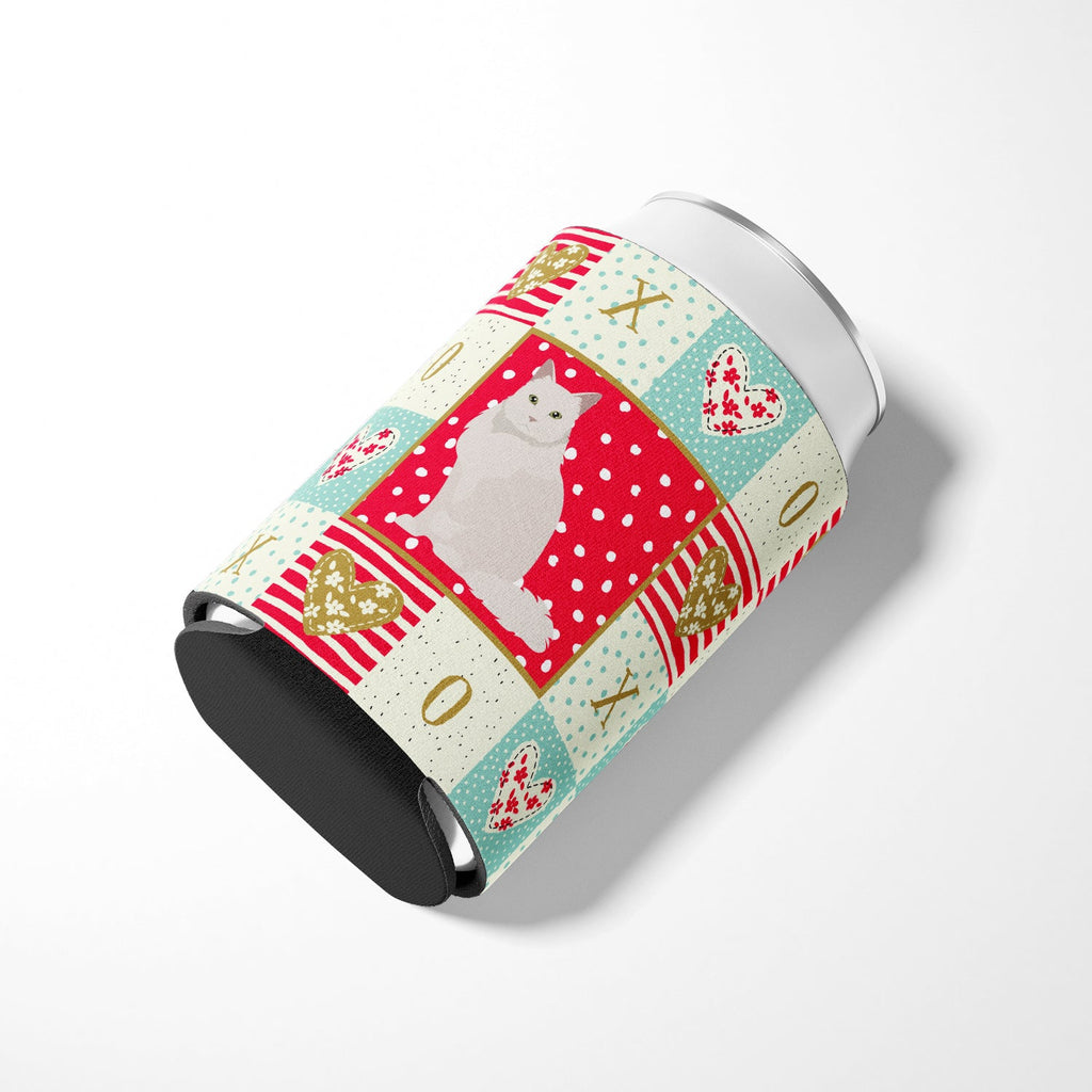 Chantilly Tiffany Cat Love Can or Bottle Hugger Cooler Sleeve for Standard 12 oz Cans, Insulated Foam Beer & Soda Can Hugger Reusable