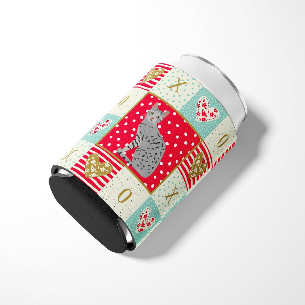 Egyptian Mau Cat Love Can or Bottle Hugger Cooler Sleeve for Standard 12 oz Cans, Insulated Foam Beer & Soda Can Hugger Reusable