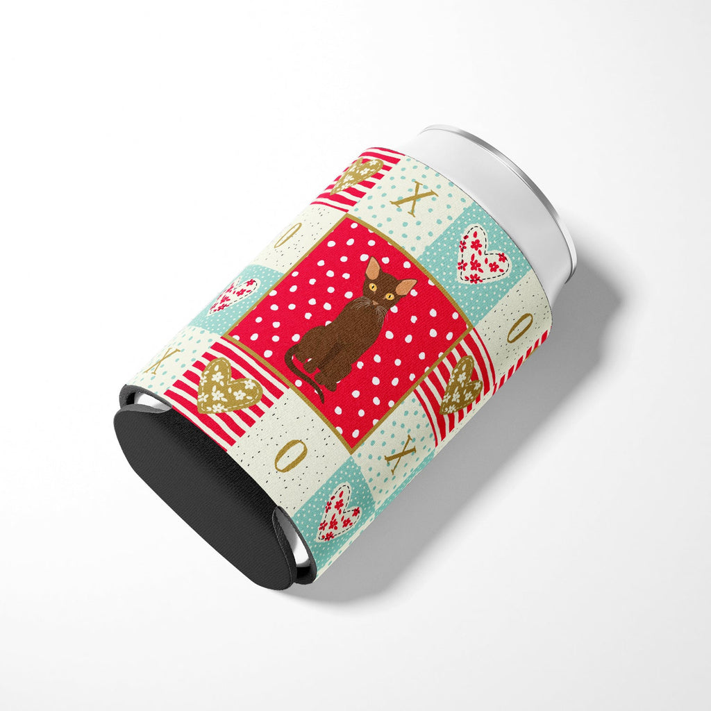 Suphalak Cat Love Can or Bottle Hugger Cooler Sleeve for Standard 12 oz Cans, Insulated Foam Beer & Soda Can Hugger Reusable