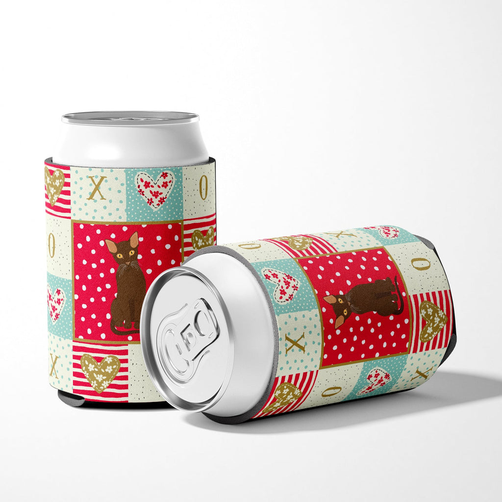 Suphalak Cat Love Can or Bottle Hugger Cooler Sleeve for Standard 12 oz Cans, Insulated Foam Beer & Soda Can Hugger Reusable