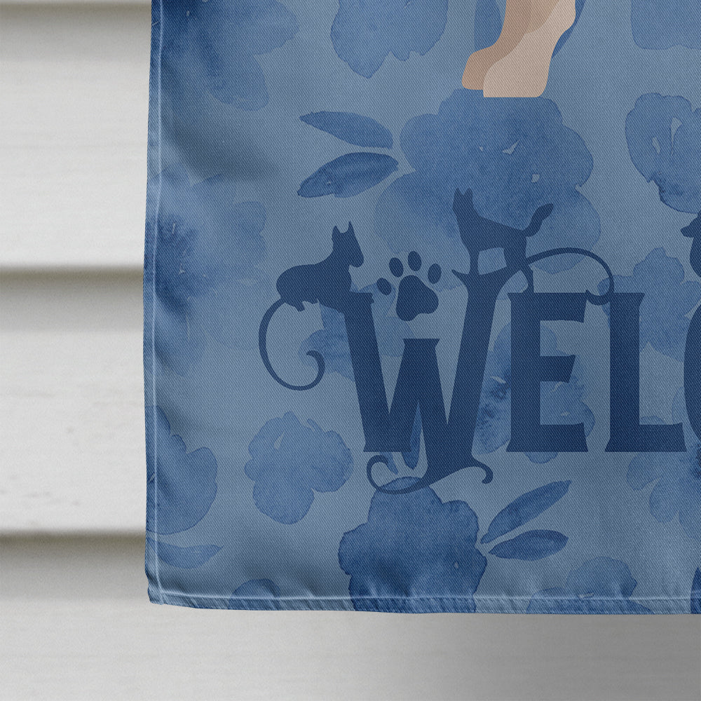 Chihuahua Welcome House Flag 28x40 Porch Sleeve Pole Decorative Outside Yard Banner Artwork Wall Hanging, Polyester