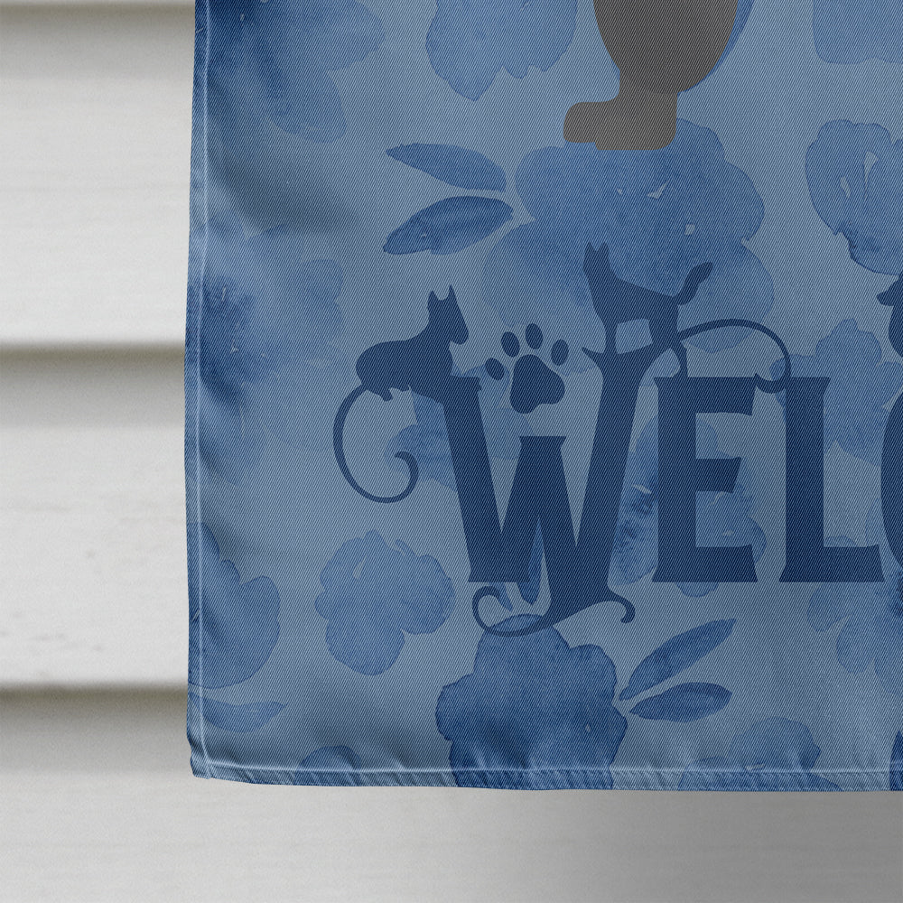 Standard Poodle Welcome House Flag 28x40 Porch Sleeve Pole Decorative Outside Yard Banner Artwork Wall Hanging, Polyester