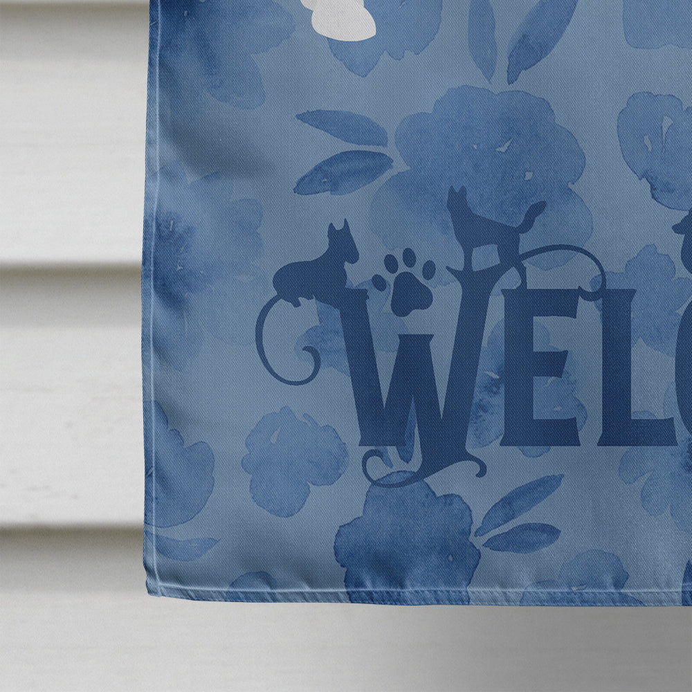 Jack Russell Terrier Welcome House Flag 28x40 Porch Sleeve Pole Decorative Outside Yard Banner Artwork Wall Hanging, Polyester