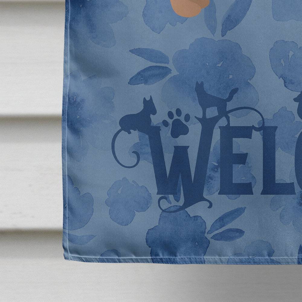 Longhair Chihuahua #2 Welcome House Flag 28x40 Porch Sleeve Pole Decorative Outside Yard Banner Artwork Wall Hanging, Polyester