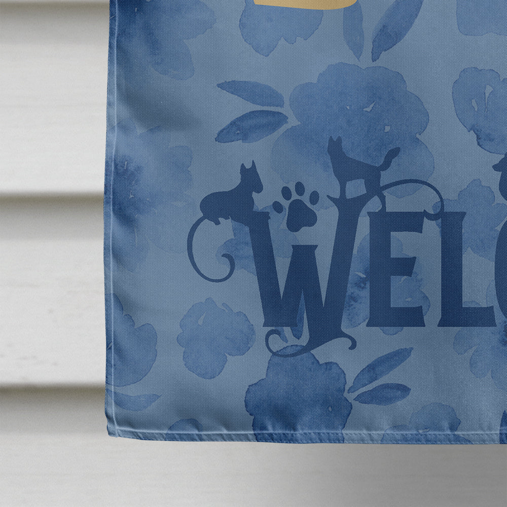 Pekingese Welcome House Flag 28x40 Porch Sleeve Pole Decorative Outside Yard Banner Artwork Wall Hanging, Polyester
