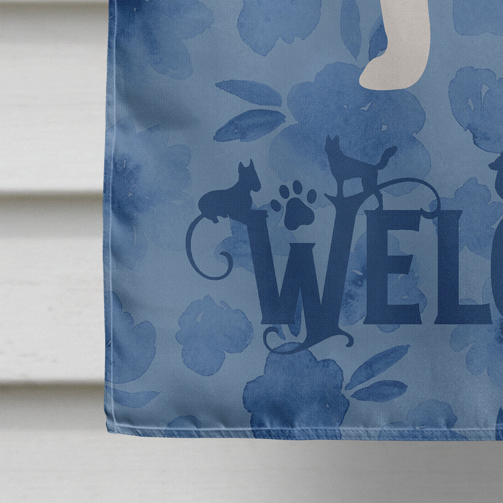 Jack Russell Terrier Welcome House Flag 28x40 Porch Sleeve Pole Decorative Outside Yard Banner Artwork Wall Hanging, Polyester