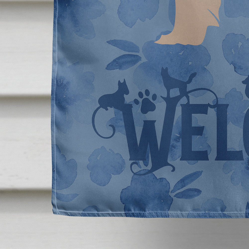 Pyrenean Shepherd Dog Welcome House Flag 28x40 Porch Sleeve Pole Decorative Outside Yard Banner Artwork Wall Hanging, Polyester
