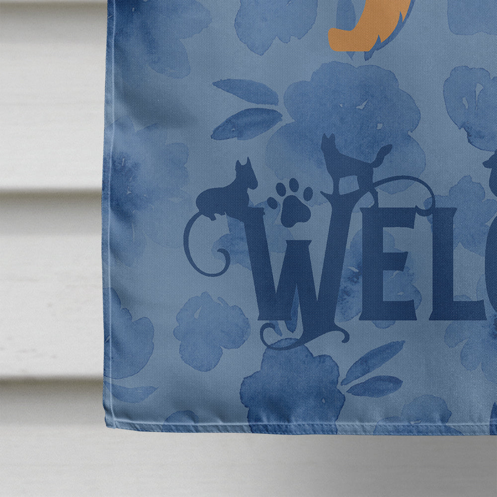 Caucasian Shepherd Dog Welcome House Flag 28x40 Porch Sleeve Pole Decorative Outside Yard Banner Artwork Wall Hanging, Polyester