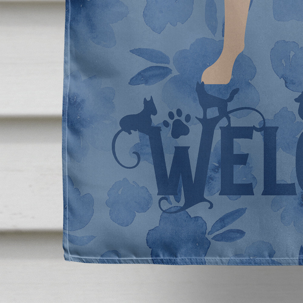 Chihuahua Welcome House Flag 28x40 Porch Sleeve Pole Decorative Outside Yard Banner Artwork Wall Hanging, Polyester