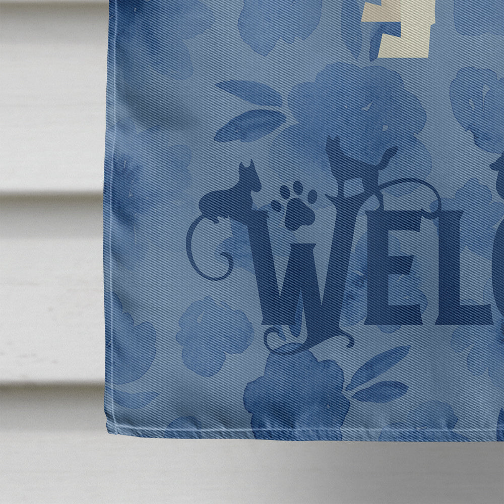 Chihuahua Welcome House Flag 28x40 Porch Sleeve Pole Decorative Outside Yard Banner Artwork Wall Hanging, Polyester