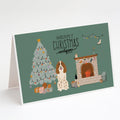 Russian Spaniel Christmas Everyone Greeting Cards Pack of 8 Blank Cards with Envelopes Whimsical A7 Size 5x7