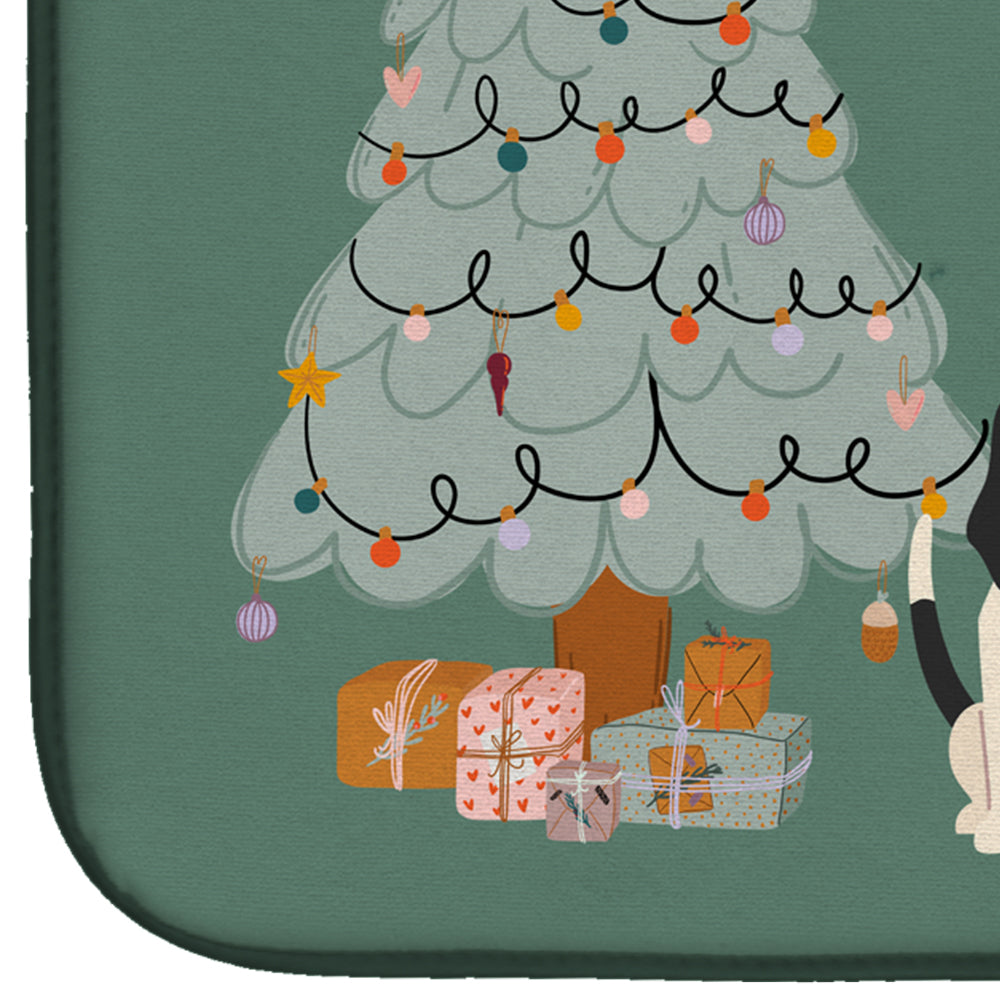 Swiss Hound Christmas Everyone Dish Drying Mat Absorbent Dish Drying Mat Pad for Kitchen Counter Dish Drainer Mat for Countertop, 14 x 21", Multicolor