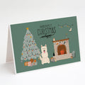 White German Shepherd Christmas Everyone Greeting Cards Pack of 8 Blank Cards with Envelopes Whimsical A7 Size 5x7
