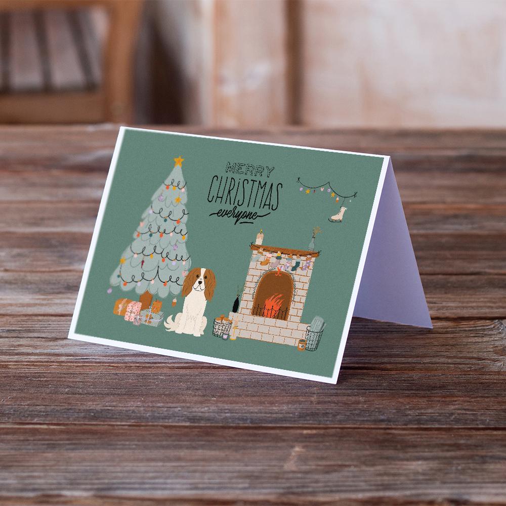 Cavalier Spaniel Christmas Everyone Greeting Cards Pack of 8 Blank Cards with Envelopes Whimsical A7 Size 5x7