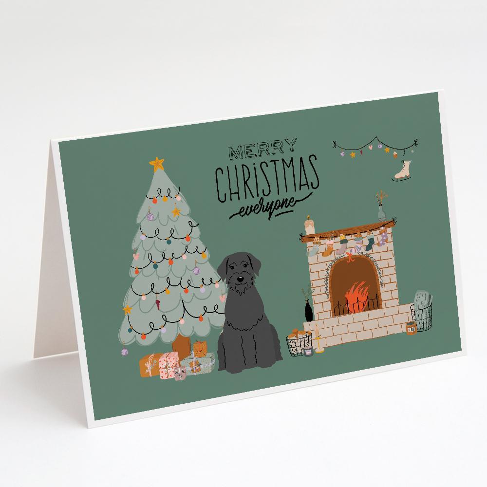 Giant Schnauzer Christmas Everyone Greeting Cards Pack of 8 Blank Cards with Envelopes Whimsical A7 Size 5x7